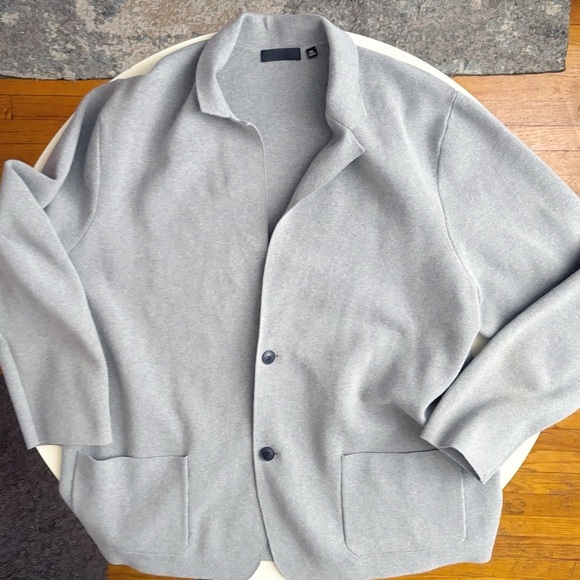Uniqlo Men’s Unstructured Blazer Jacket Size XXL Gray - Picture 1 of 7